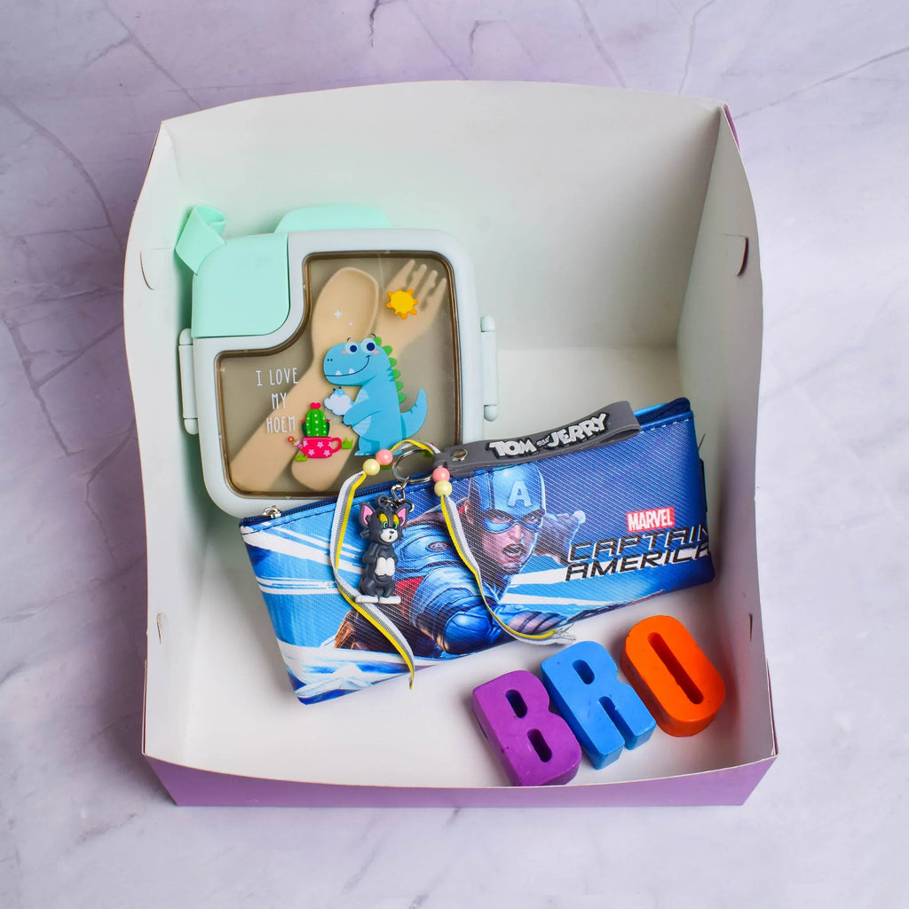 ilearnngrow Bento Box - Stationery Box Rakhi Hamper - Naivri