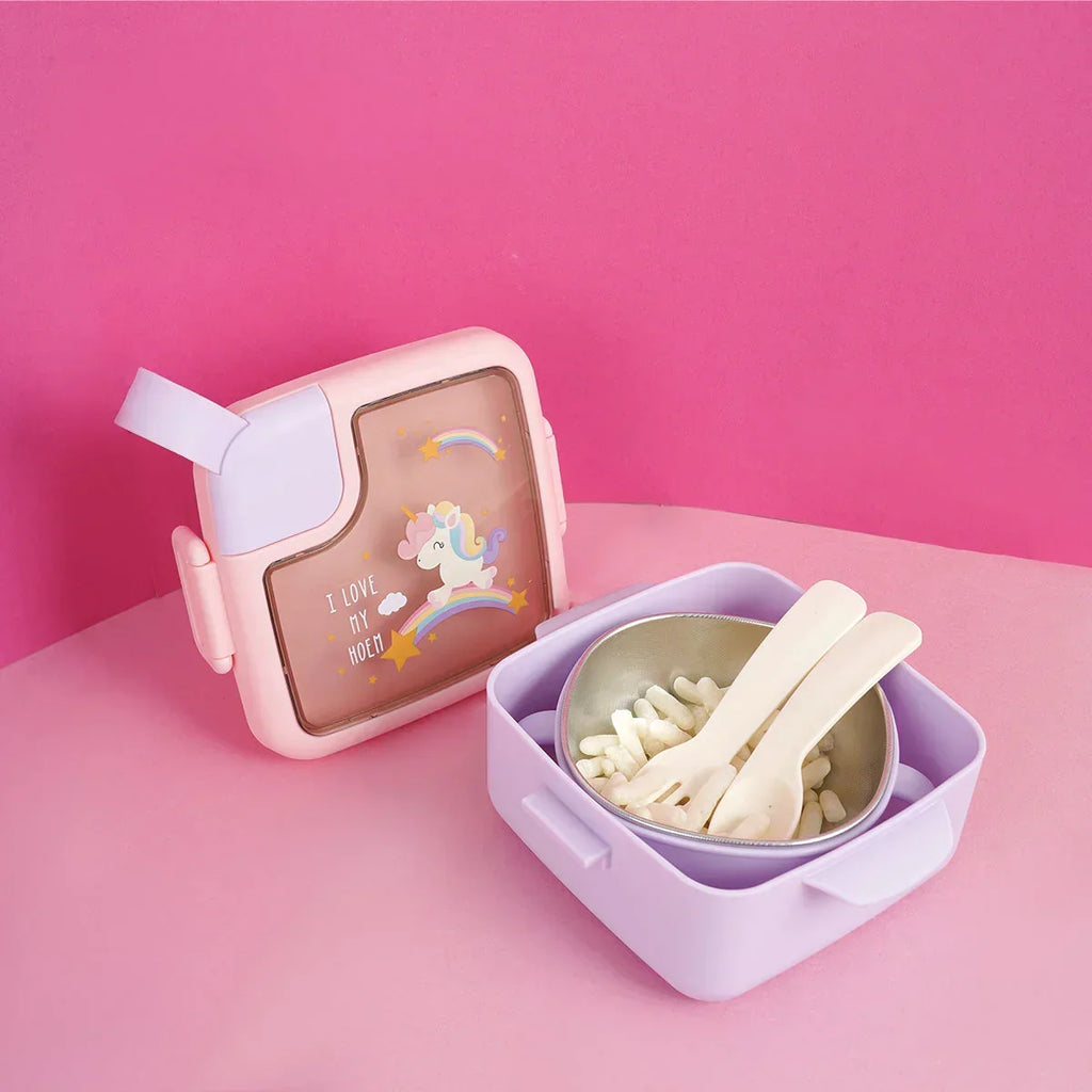 ilearnngrow Bento Box - Unicorn- Square - Naivri