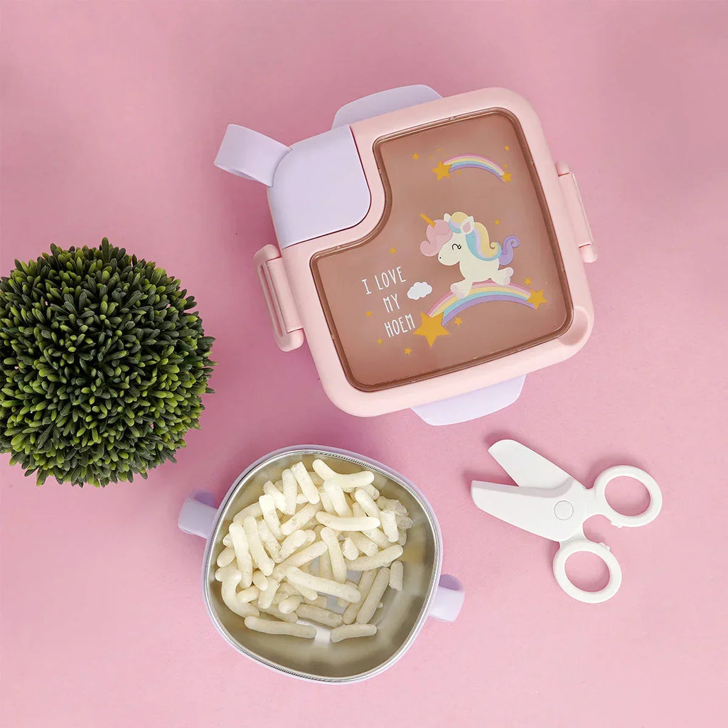 ilearnngrow Bento Box - Unicorn- Square - Naivri