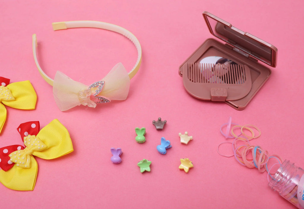 ilearnngrow Bow Hair Accessories Set - Yellow - Naivri