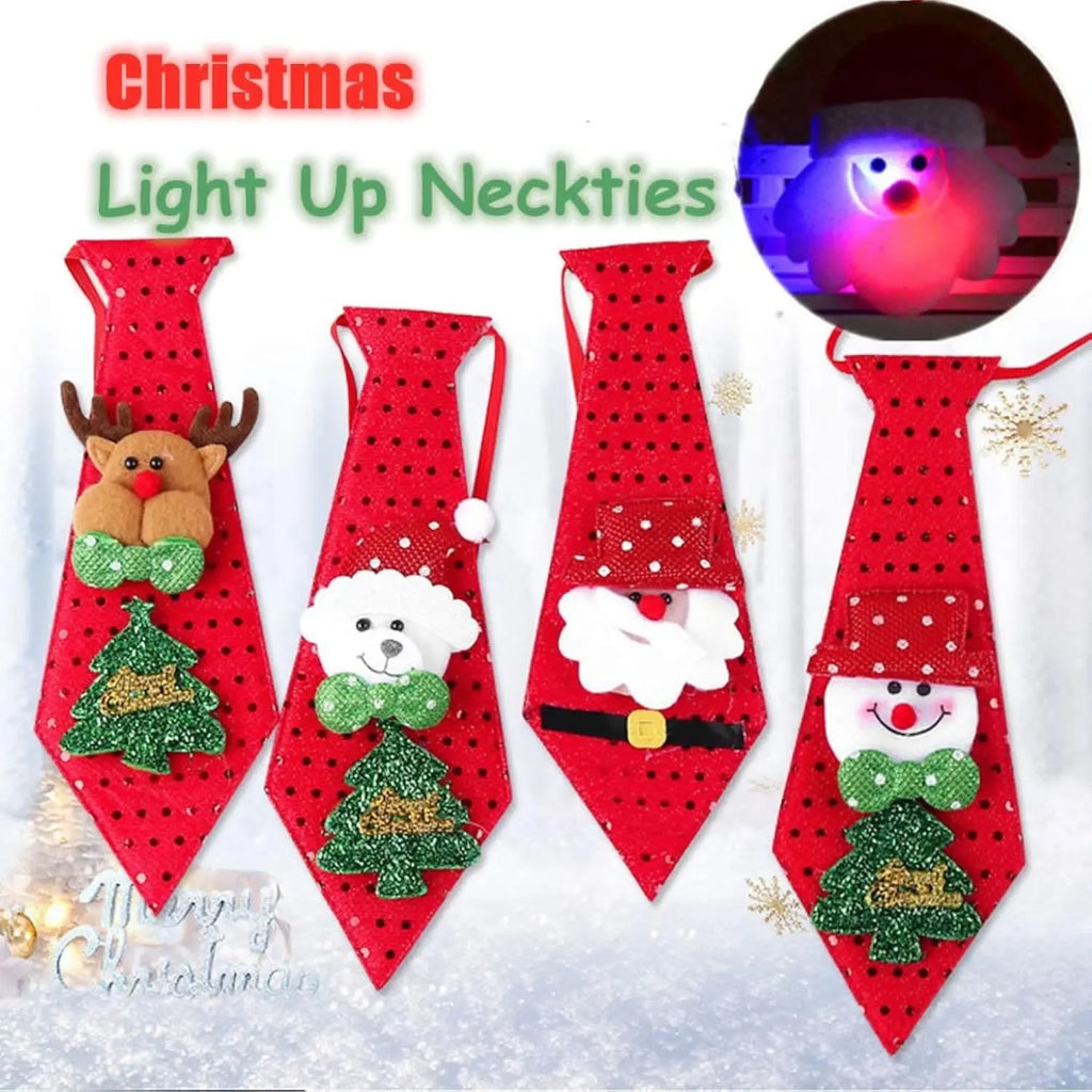 ilearnngrow Christmas Light Up Neck Tie - Naivri