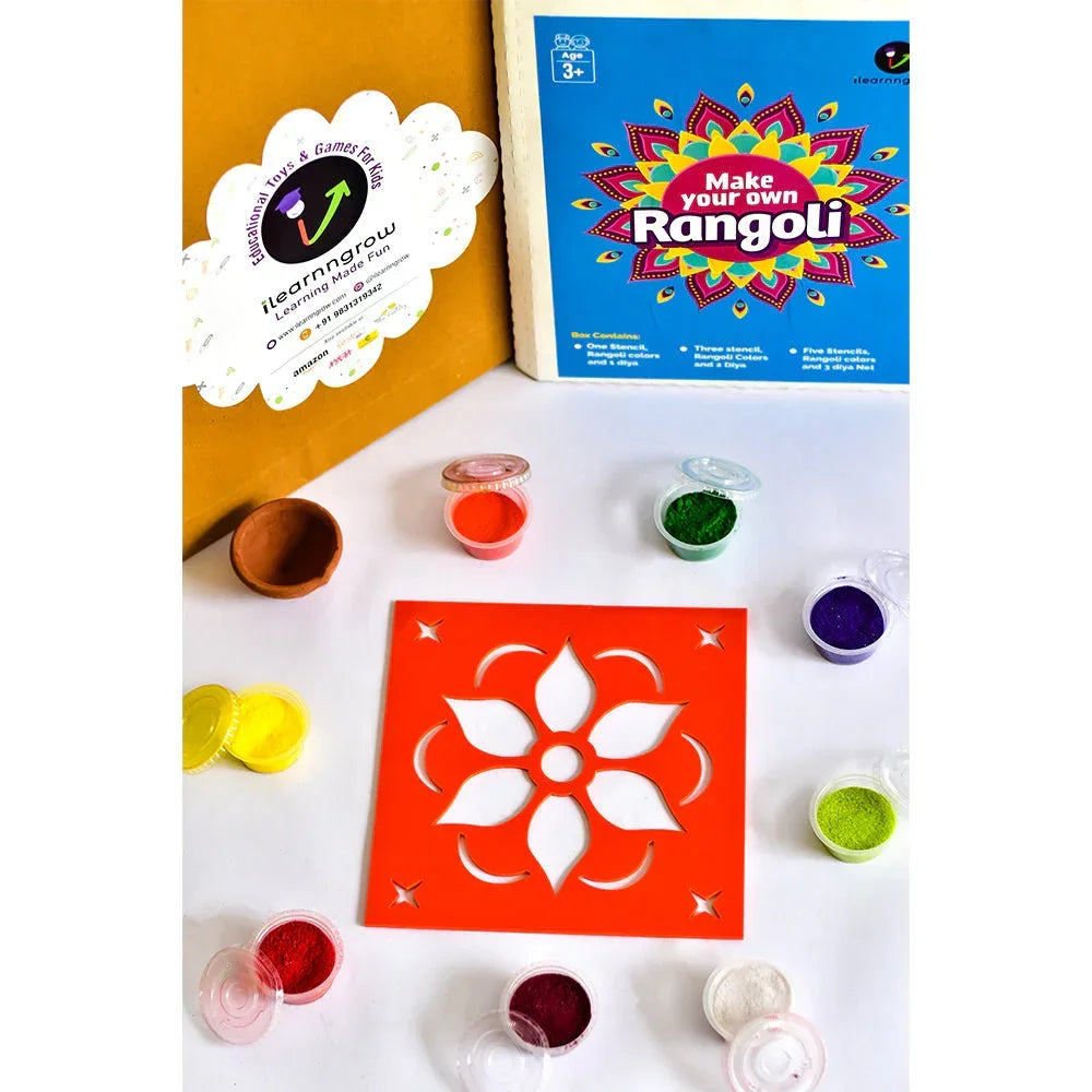 ilearnngrow Diwali DIY Rangoli Kit - Flower - Naivri