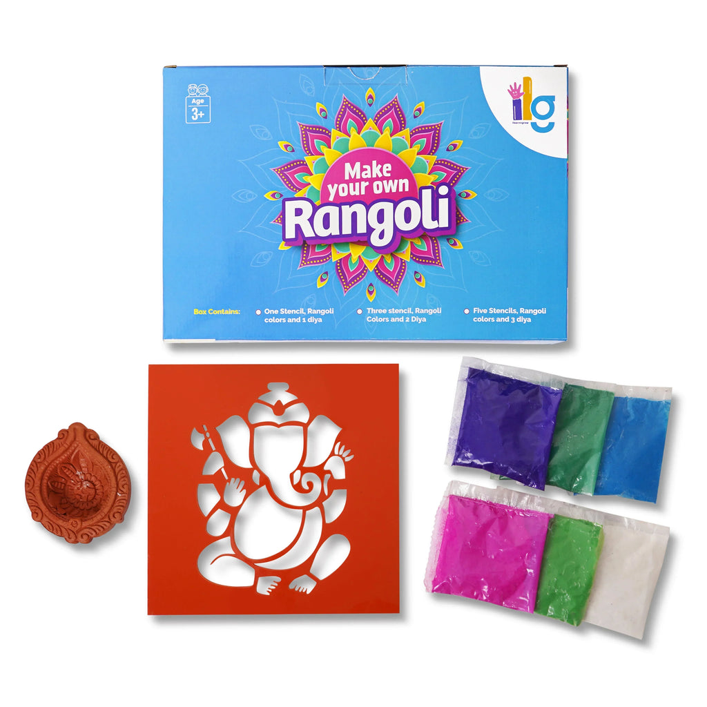 ilearnngrow Diwali DIY Rangoli Kit - Ganesh Ji - Naivri