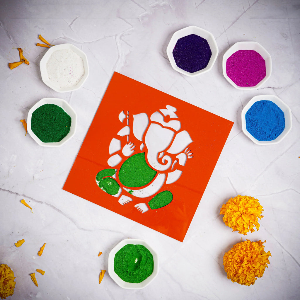 ilearnngrow Diwali DIY Rangoli Kit - Ganesh Ji - Naivri