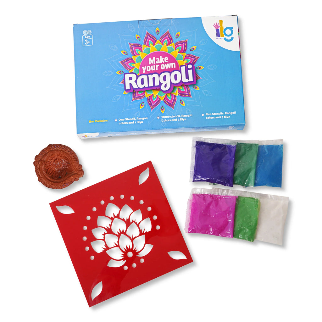 ilearnngrow Diwali DIY Rangoli Kit - Traditional Rangoli - Naivri