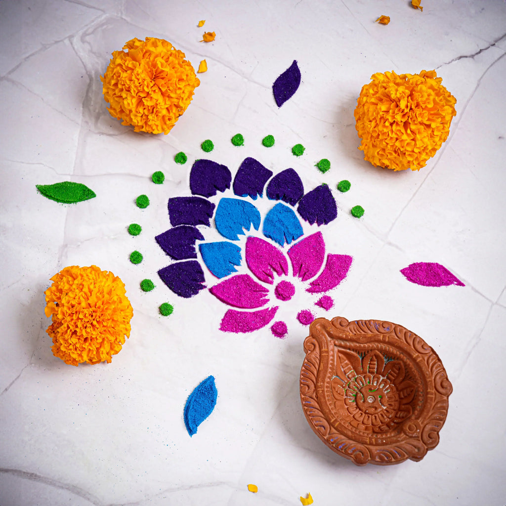 ilearnngrow Diwali DIY Rangoli Kit - Traditional Rangoli - Naivri
