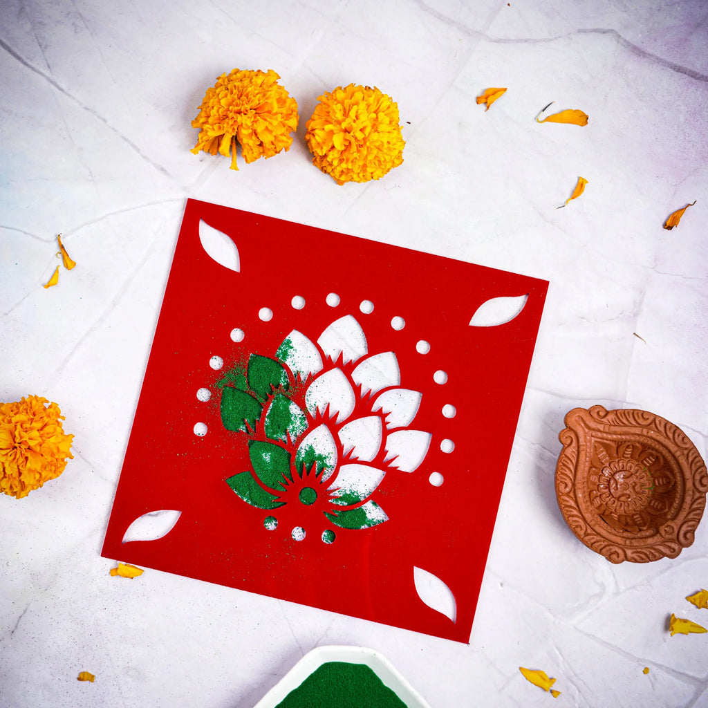 ilearnngrow Diwali DIY Rangoli Kit - Traditional Rangoli - Naivri