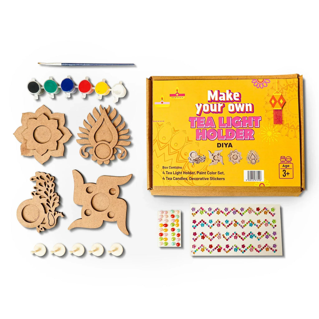 ilearnngrow DIY Tea Light Candle Holders - Naivri
