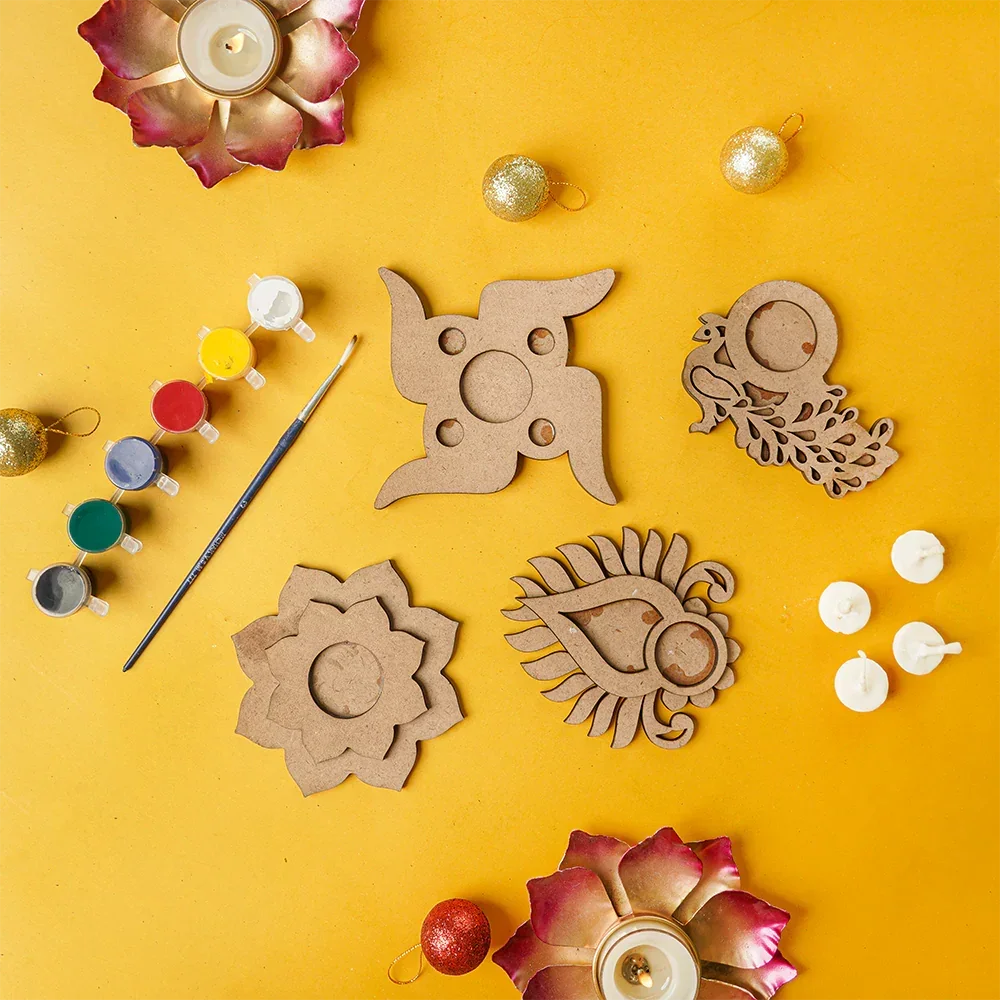 ilearnngrow DIY Tea Light Candle Holders - Naivri