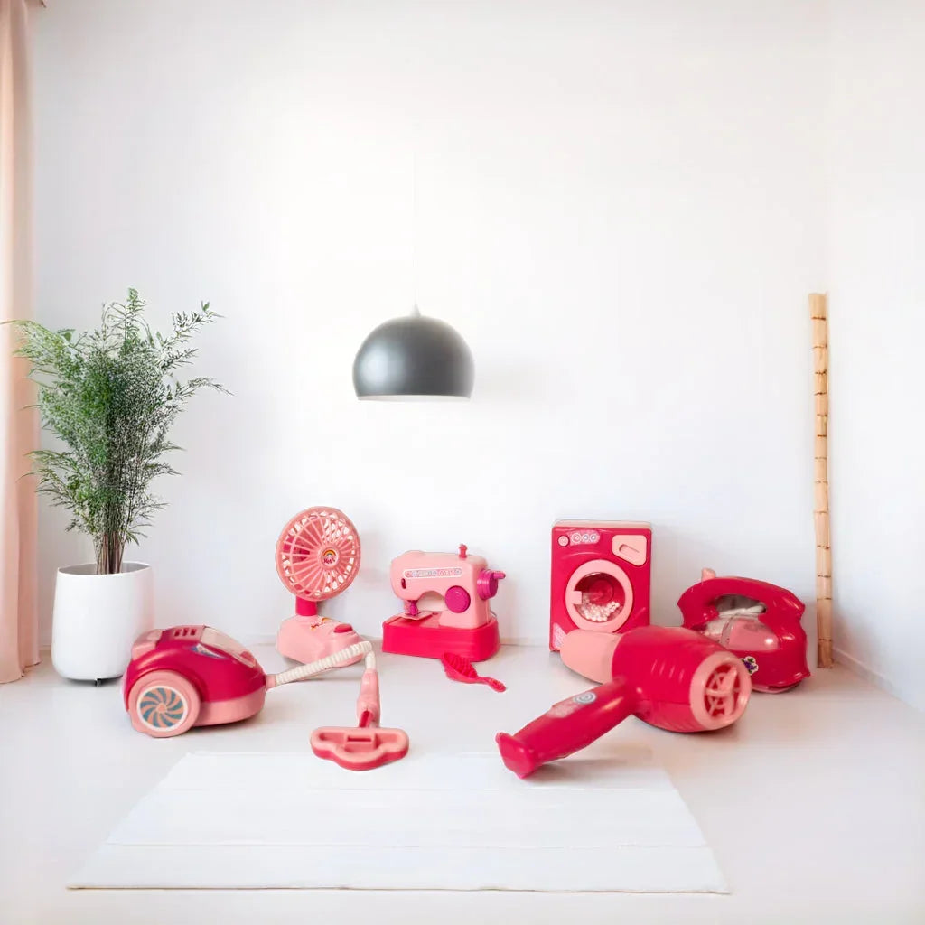 Ilearnngrow Family Suits Battery Operated Household appliances Play Set with Light & Sound - Naivri