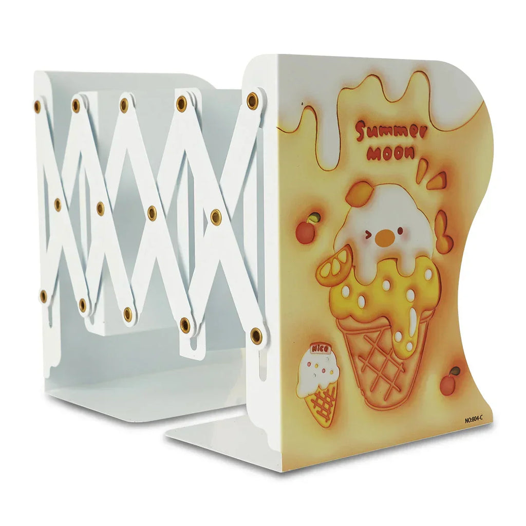 ilearnngrow Foldable Unicorn Expandable Metal Book Shelf Storage Organizer Rack for Kids,Book Shelves for Living Room Study Room,Desktop Bookcases and Shelve (Pack of 1) - Naivri