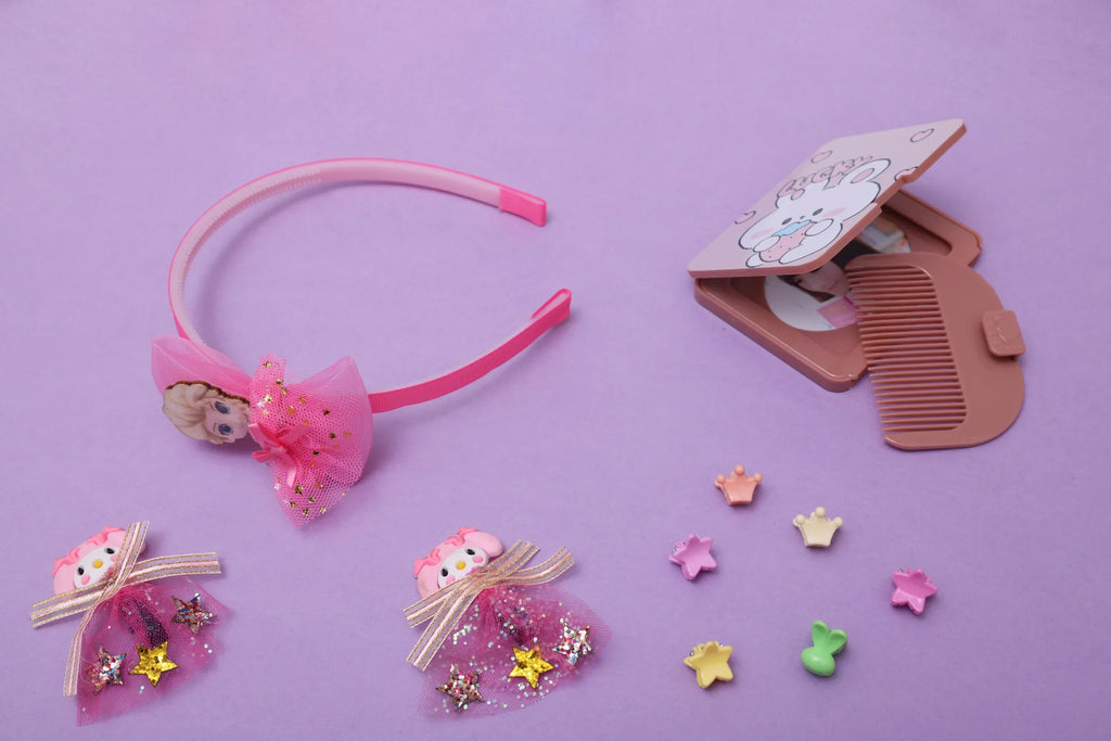 ilearnngrow Frozen Hair Accessories Set - Pink - Naivri