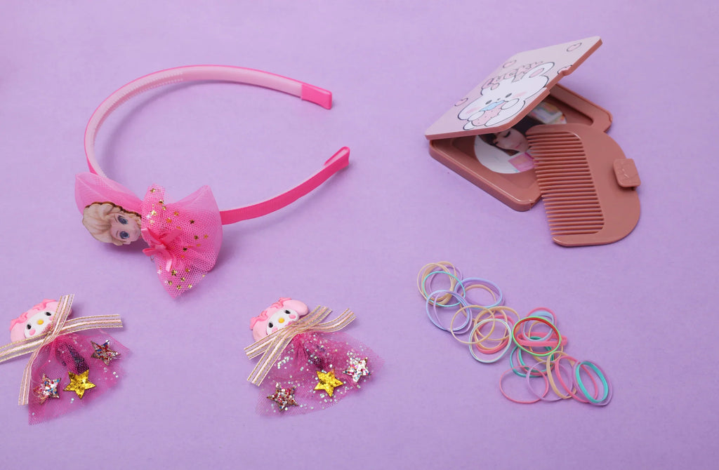 ilearnngrow Frozen Hair Accessories Set - Pink - Naivri