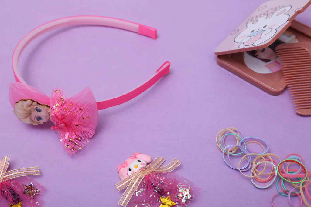 ilearnngrow Frozen Hair Accessories Set - Pink - Naivri
