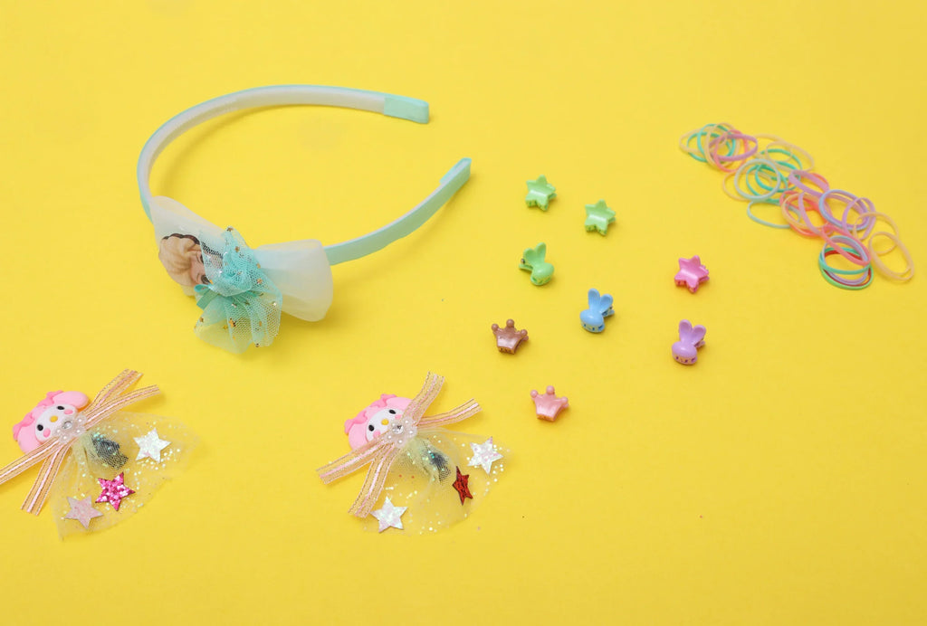 ilearnngrow Frozen Hair Accessories Set - Sea Green - Naivri