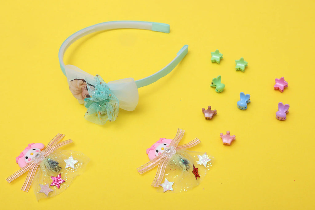 ilearnngrow Frozen Hair Accessories Set - Sea Green - Naivri