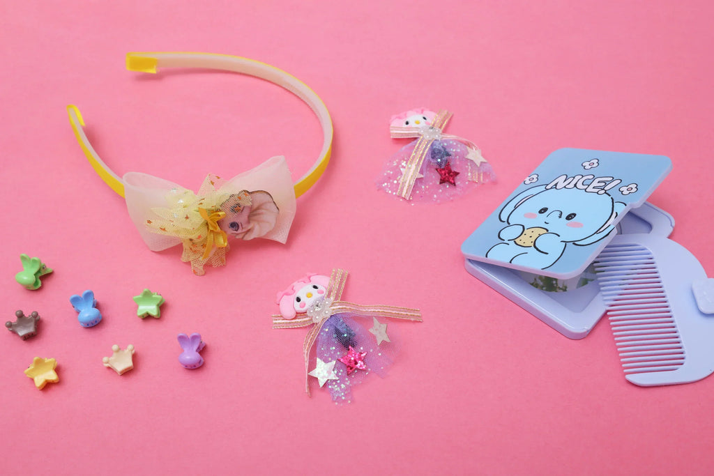 ilearnngrow Frozen Hair Accessories Set - Yellow - Naivri