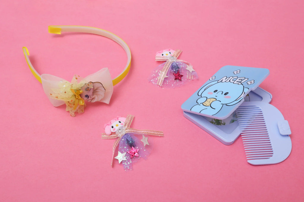 ilearnngrow Frozen Hair Accessories Set - Yellow - Naivri