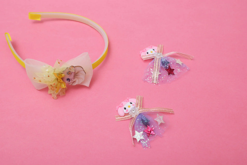 ilearnngrow Frozen Hair Accessories Set - Yellow - Naivri