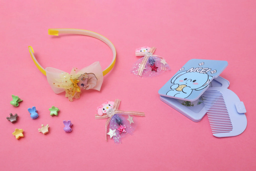 ilearnngrow Frozen Hair Accessories Set - Yellow - Naivri