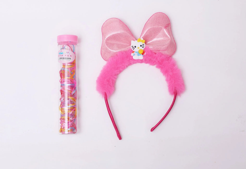 ilearnngrow Hello Kitty Hair Accessories Set - Hot Pink - Naivri