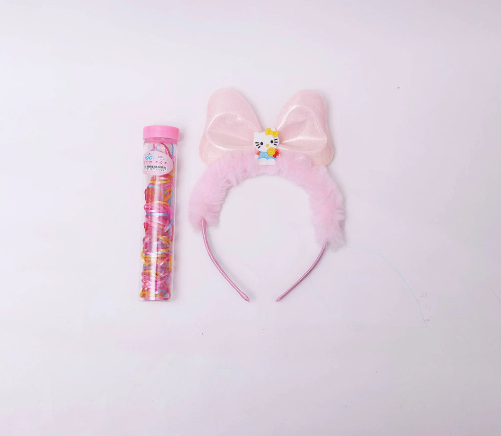 ilearnngrow Hello Kitty Hair Accessories Set - Pastel Pink - Naivri