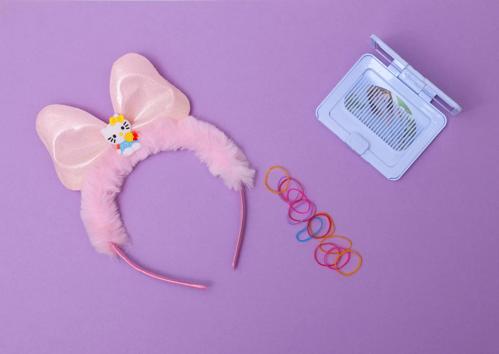 ilearnngrow Hello Kitty Hair Accessories Set - Pastel Pink - Naivri