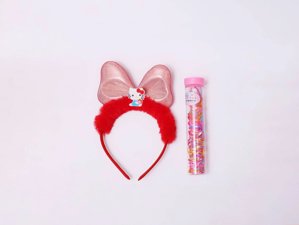 ilearnngrow Hello Kitty Hair Accessories Set - Red - Naivri