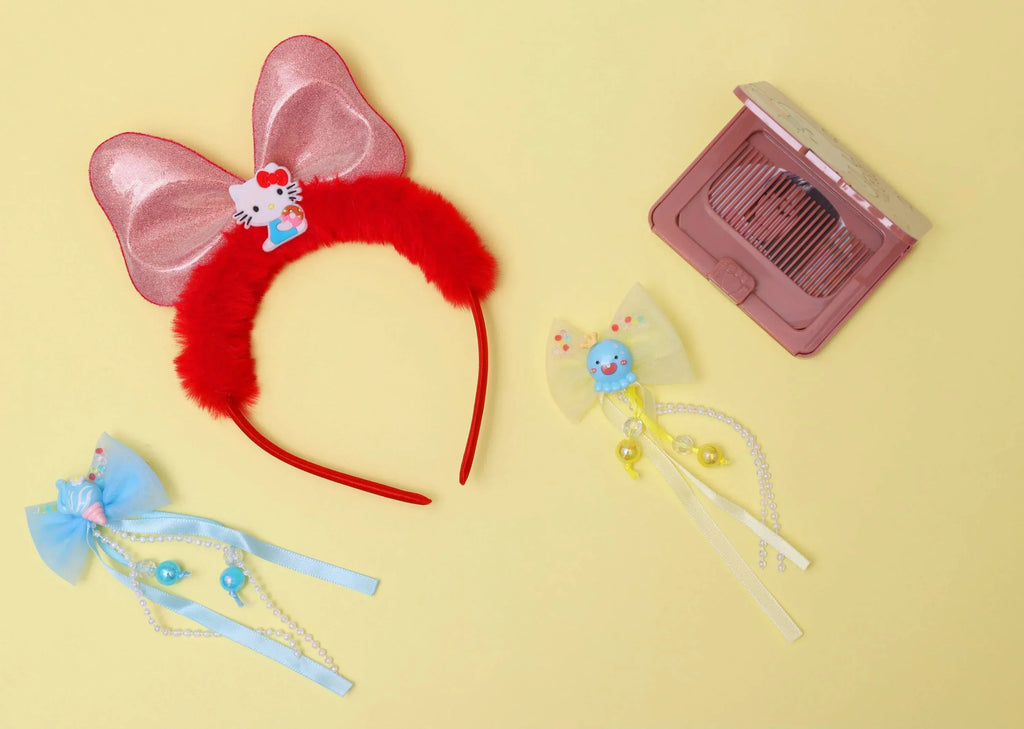 ilearnngrow Hello Kitty Hair Accessories Set - Red - Naivri
