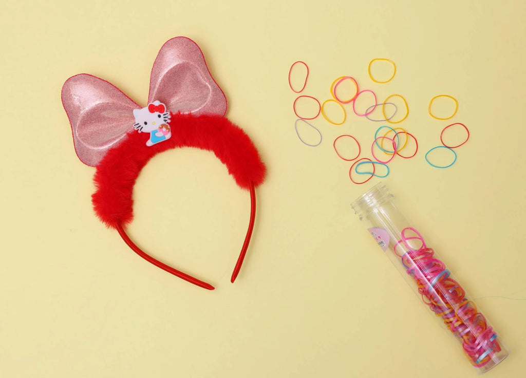 ilearnngrow Hello Kitty Hair Accessories Set - Red - Naivri