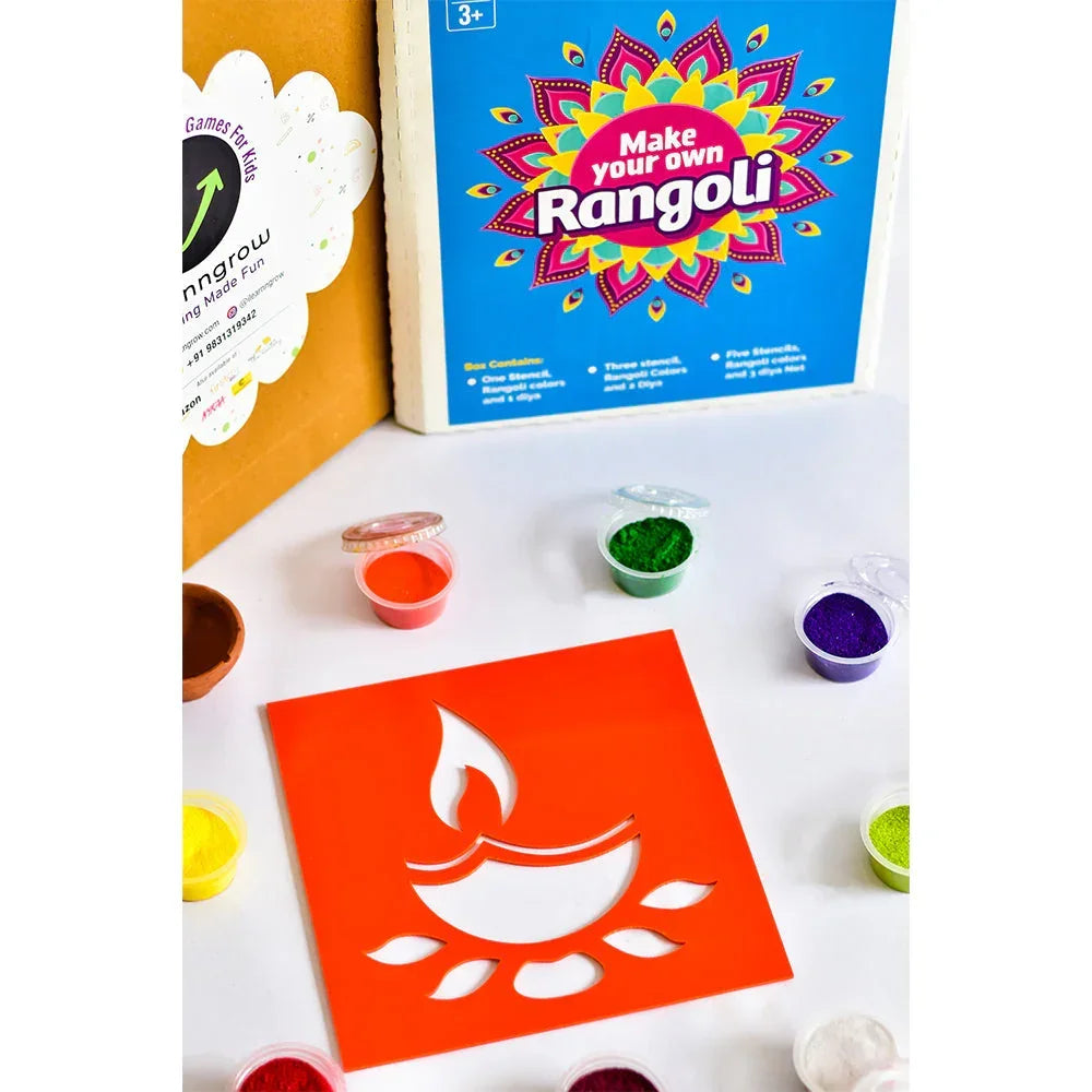 ilearnngrow ilearnngrow Diwali DIY Rangoli Kit - Diya - Naivri