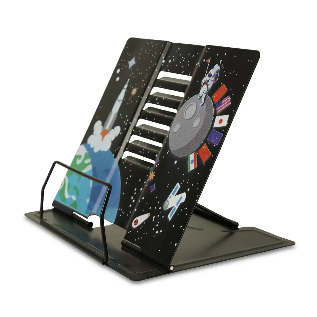 ilearnngrow Kids Books Stand Adjustable and Portable Multifunctional Bookend Book Stand Reading Support Book Holder Book Stand for Reading Stand, Music Stand, for Tablet, Textbook - Naivri