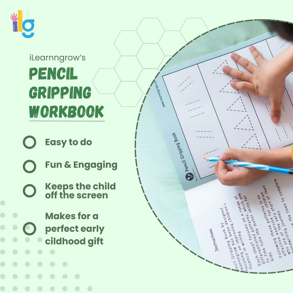 ilearnngrow Pencil gripping Workbook - Naivri