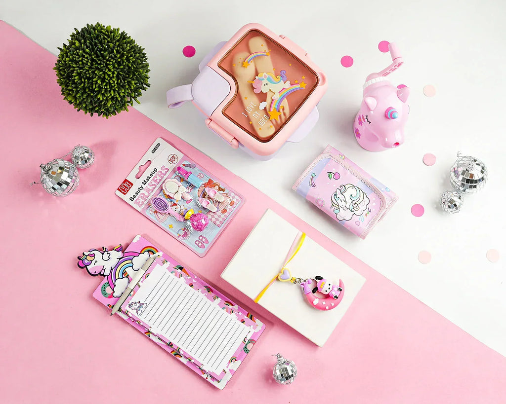 ilearnngrow Pink Bag Unicorn Hamper - Naivri