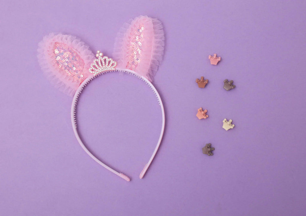 ilearnngrow Princess Hair Accessories Set - Pastel Pink - Naivri