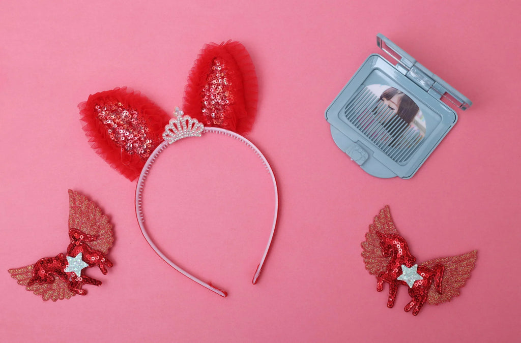 ilearnngrow Princess Hair Accessories Set - Red - Naivri