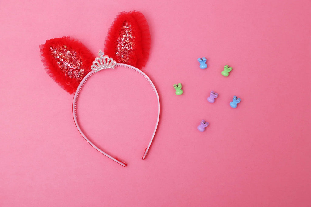 ilearnngrow Princess Hair Accessories Set - Red - Naivri