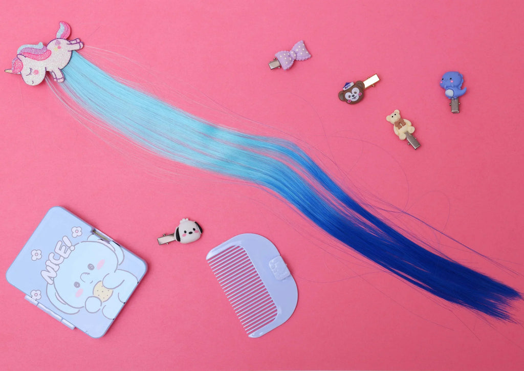 ilearnngrow Running Unicorn Hair Extension - Naivri