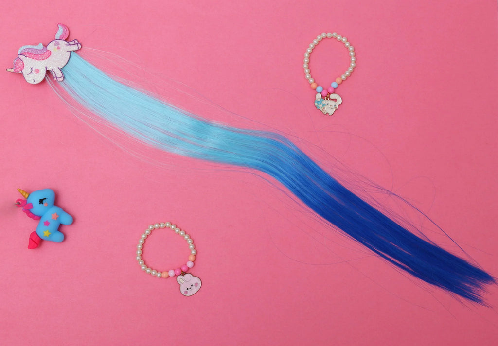 ilearnngrow Running Unicorn Hair Extension - Naivri