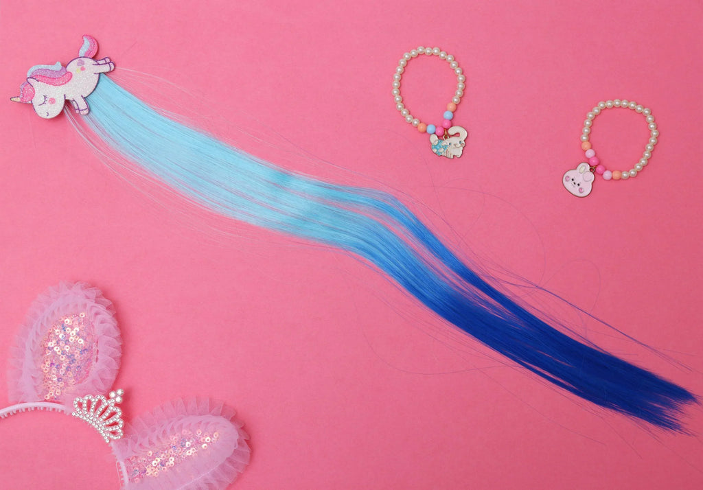 ilearnngrow Running Unicorn Hair Extension - Naivri