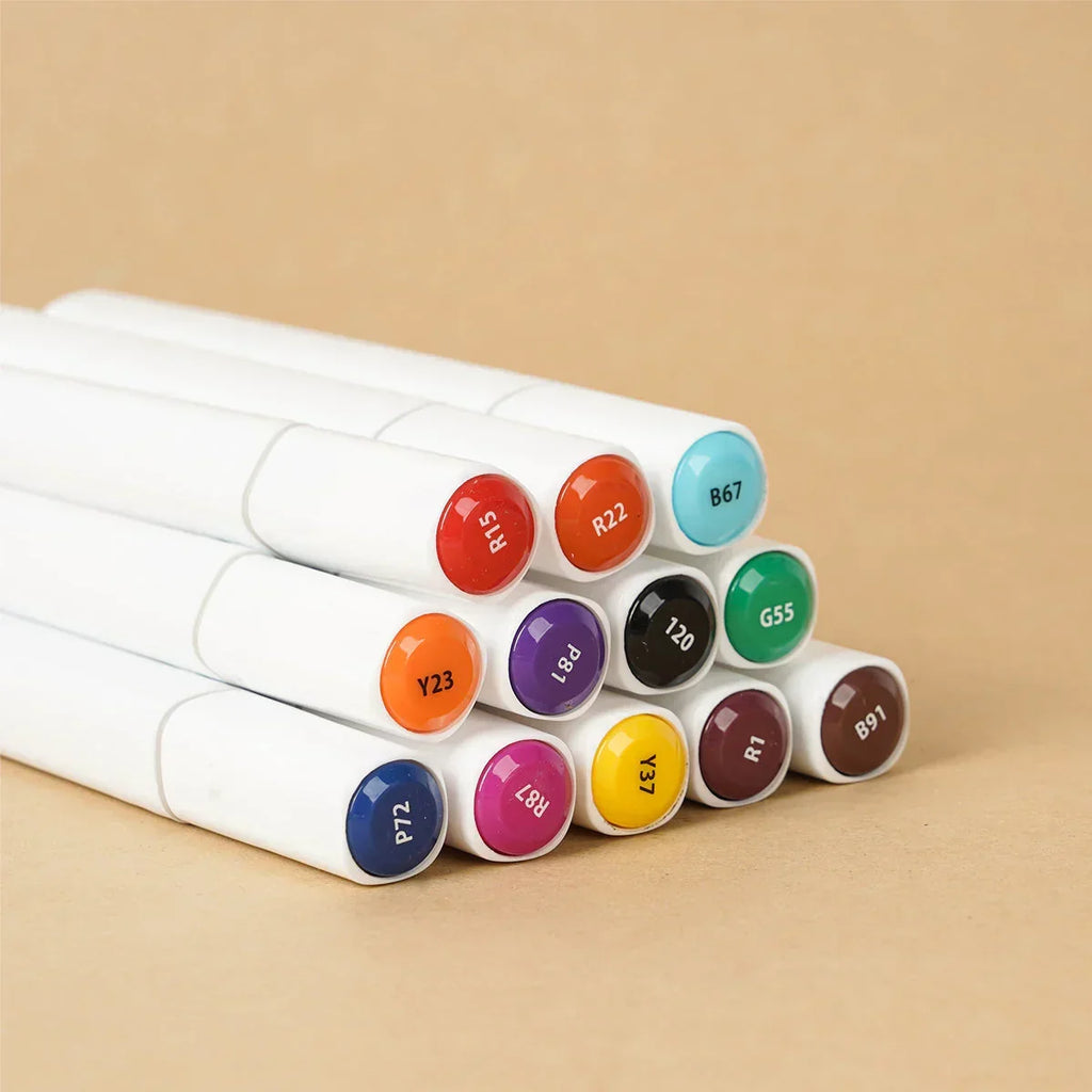 ilearnngrow - Set of 12 Touch Cool Dual Side Markers - Naivri