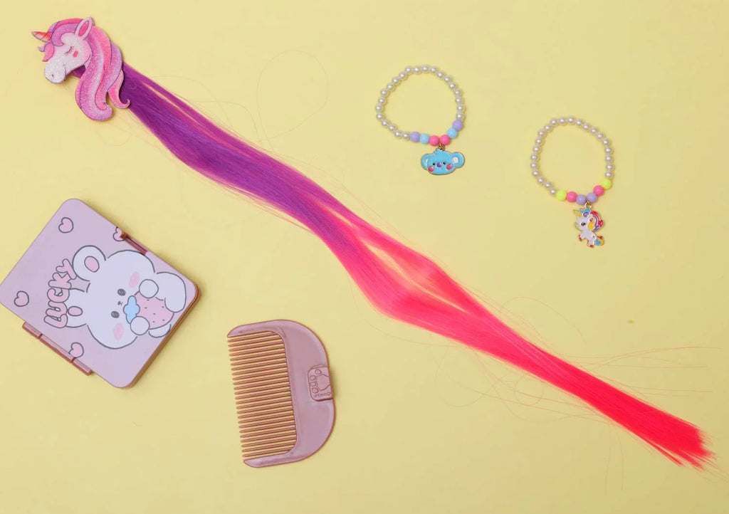 ilearnngrow Unicorn Face Hair Extension - Naivri