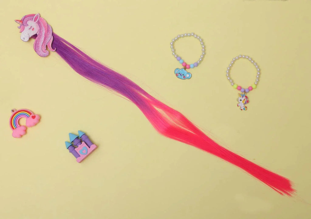 ilearnngrow Unicorn Face Hair Extension - Naivri