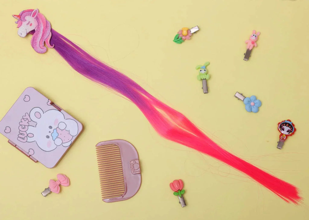 ilearnngrow Unicorn Face Hair Extension - Naivri