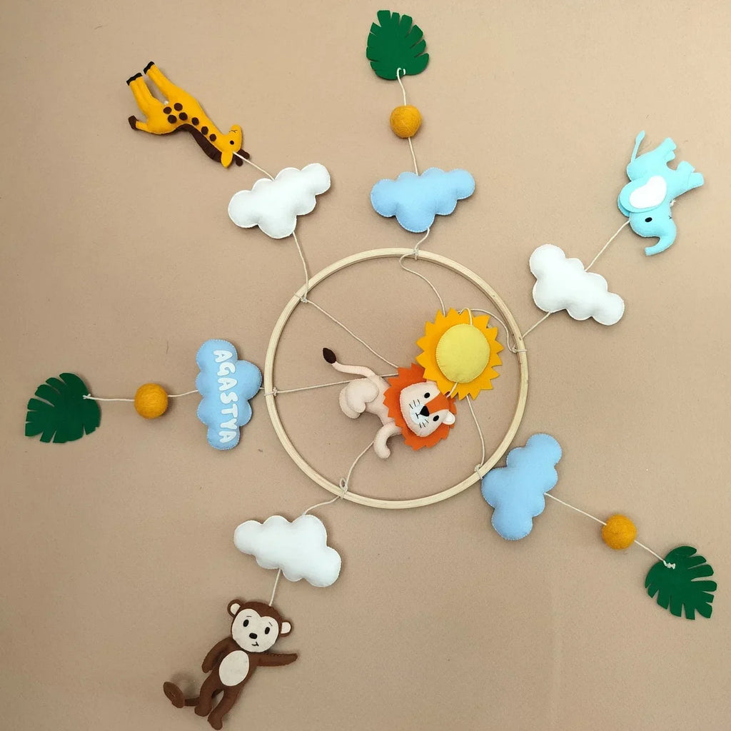 ilearnngrowBaby Safari Animals Cot Mobile - Naivri