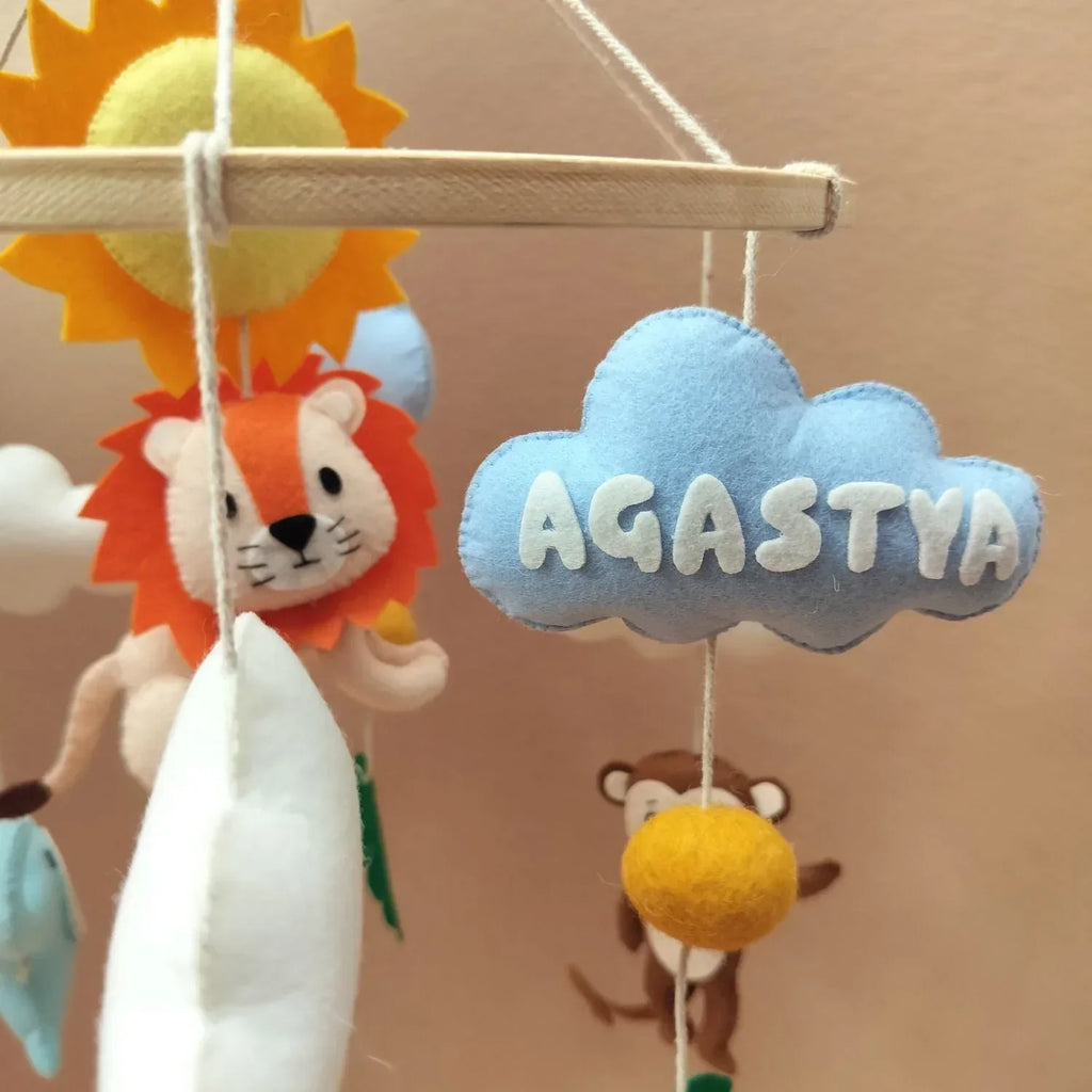 ilearnngrowBaby Safari Animals Cot Mobile - Naivri