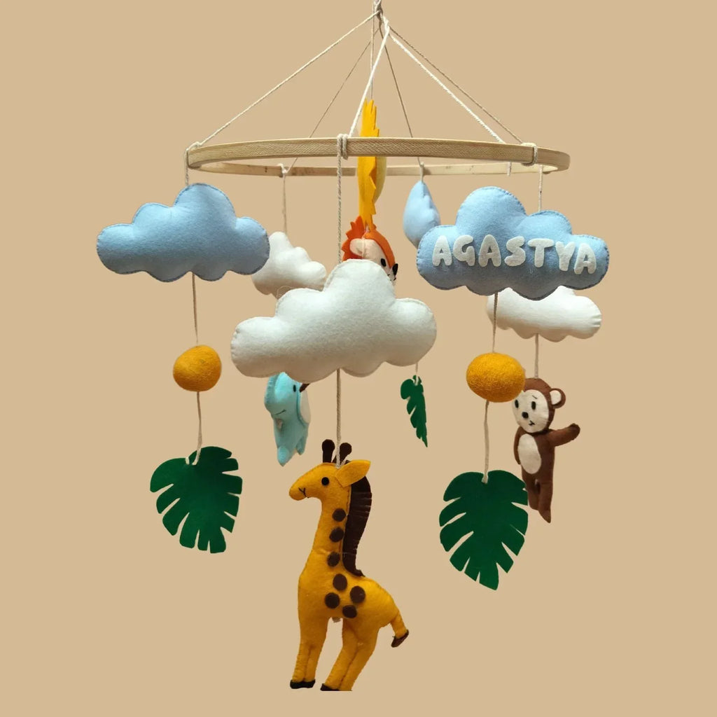 ilearnngrowBaby Safari Animals Cot Mobile - Naivri
