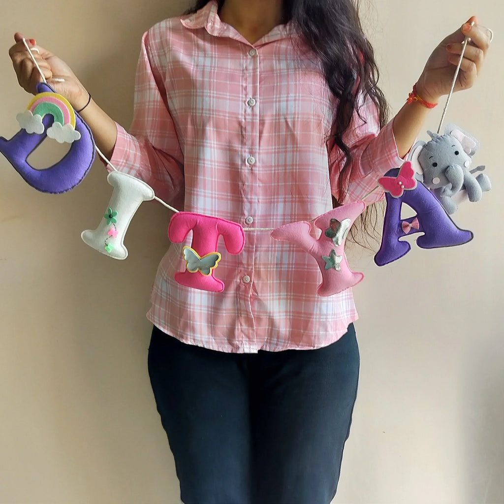ilearnngrowColour Pop Cute Personalised Bunting - Unicorn/Dolls/Teddy - Naivri