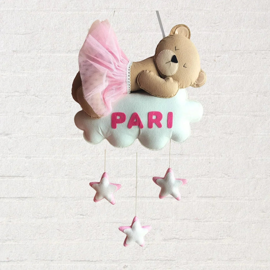 ilearnngrowDreamy Teddy Personalised Wall Hanging - Naivri