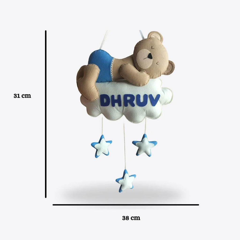 ilearnngrowDreamy Teddy Personalised Wall Hanging - Naivri
